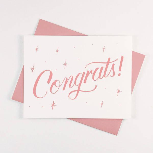 Pink Congrats Card