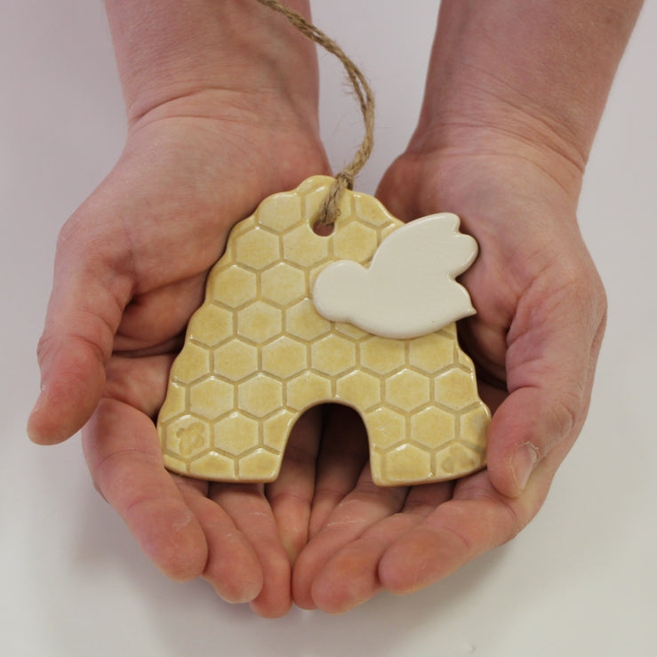 Beehive Ceramic Ornament