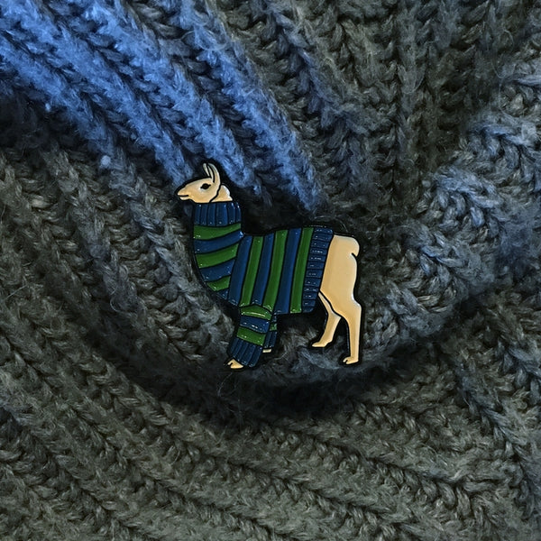 Llama Sweater Enamel Pin