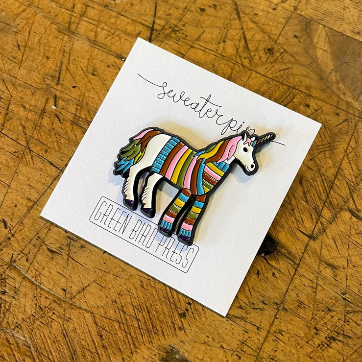 Unicorn Sweater Enamel Pin