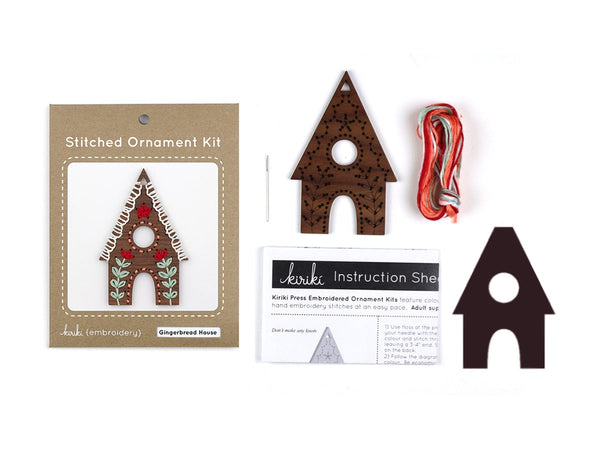 DIY Ornament Stitch Kit | Gingerbread House