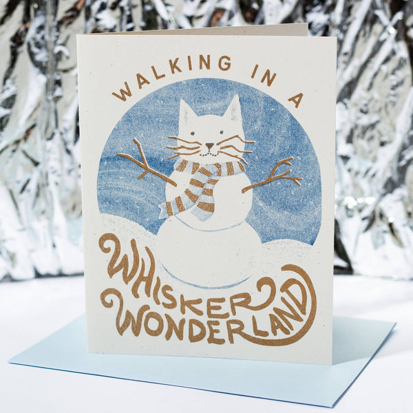 Walking in a Whisker Wonderland Holiday Card