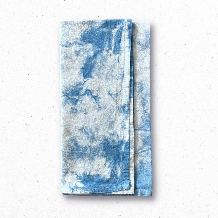 Naturally Dyed Tea Towel | Indigo