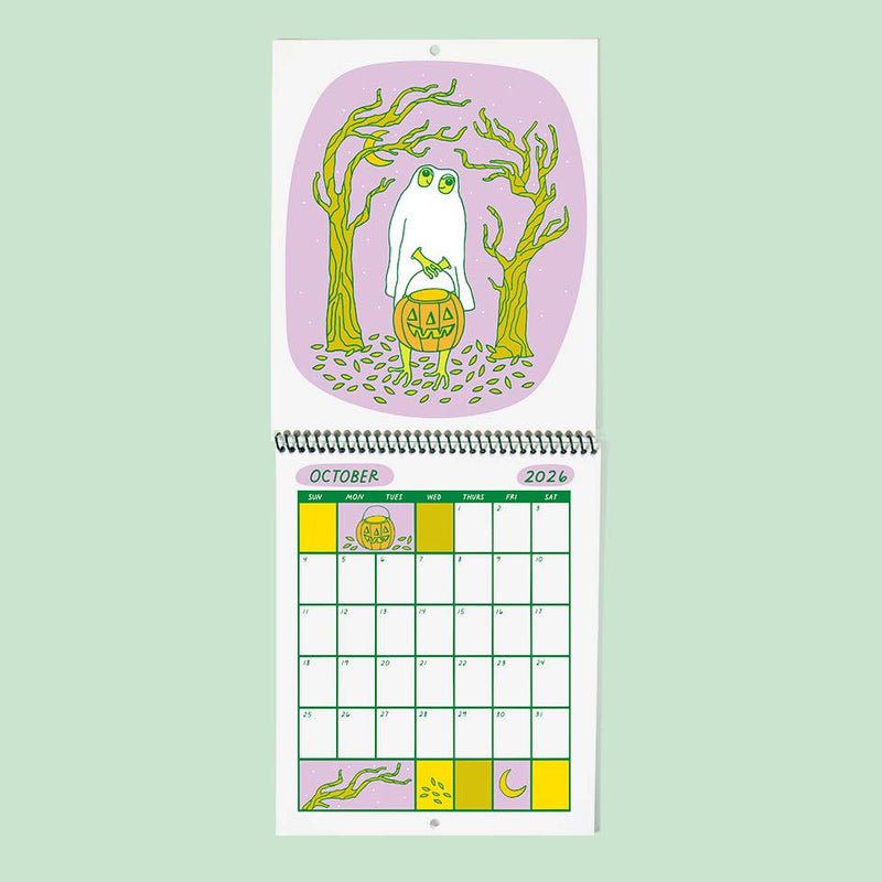 Froggy of the Month 2026 Calendar | Frog Calendar