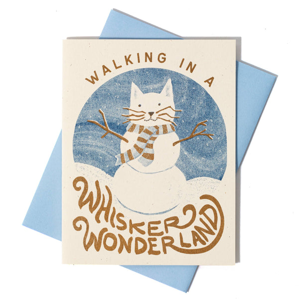 Walking in a Whisker Wonderland Holiday Card