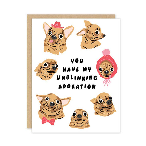 Unblinking Adoration Card