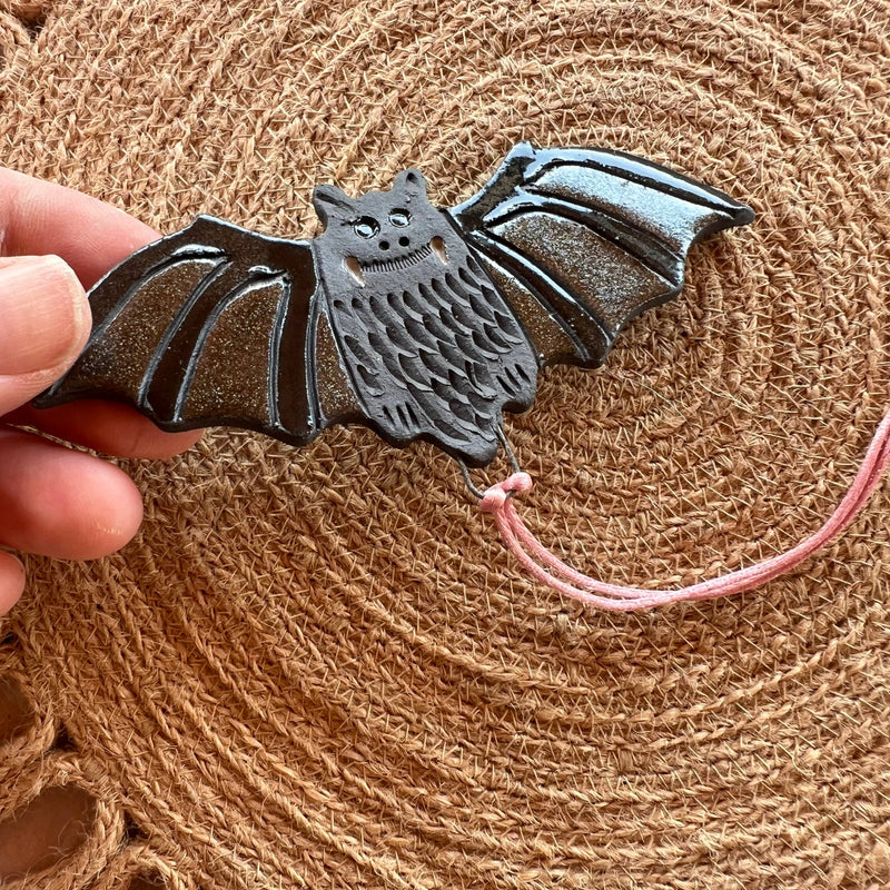 Vampy Bat Ceramic Ornament