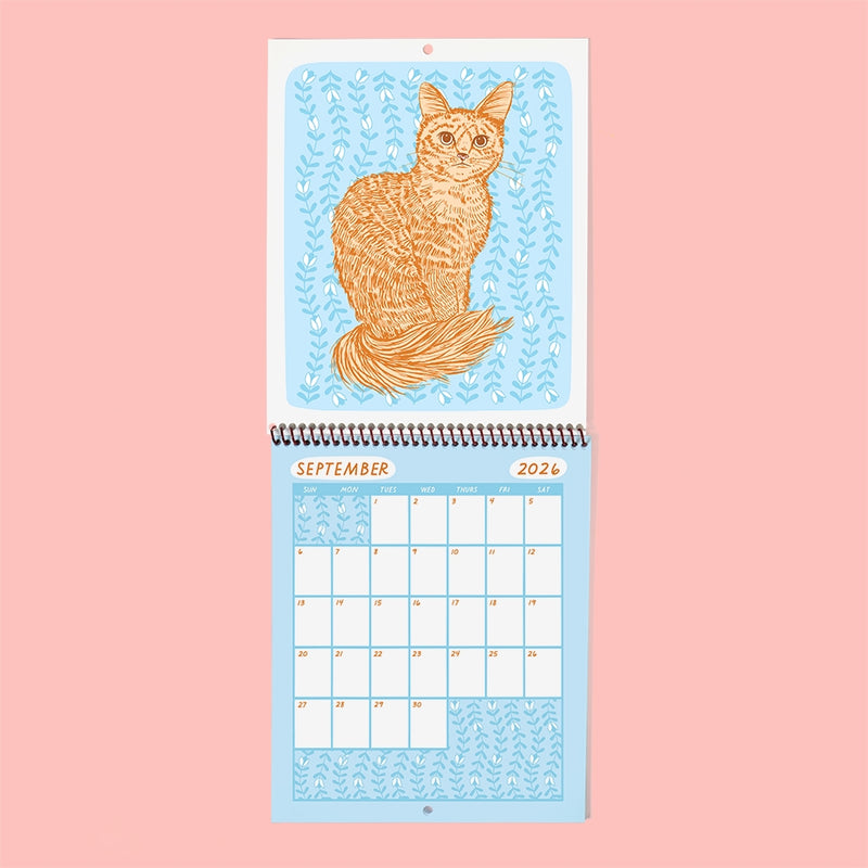 *Pre-Order* Meow Monthly 2026 Calendar | Cat Calendar