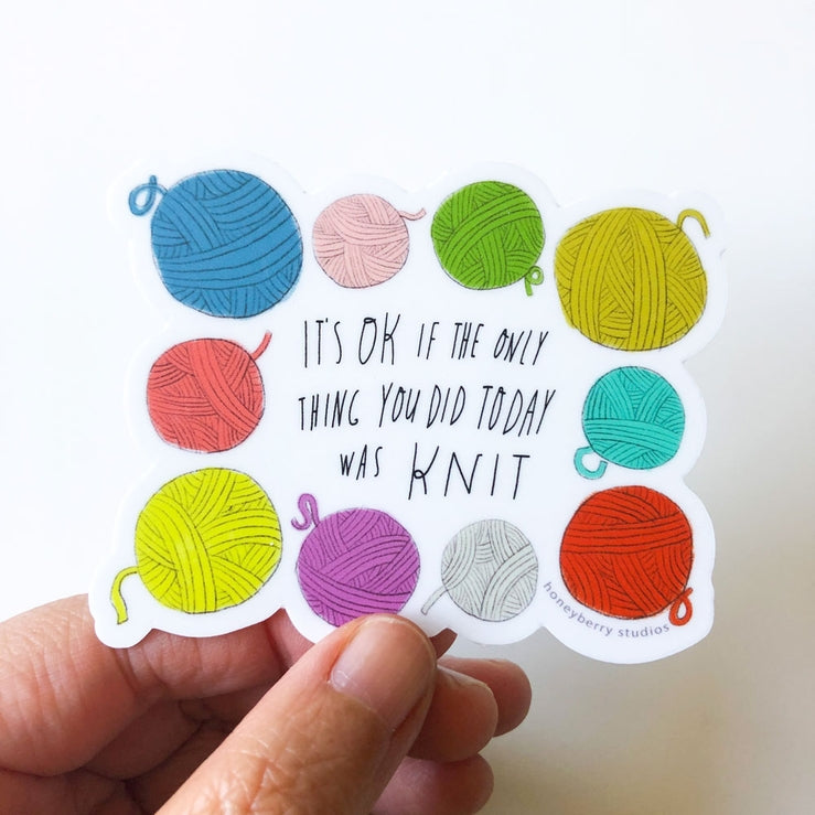 Knitting Sticker