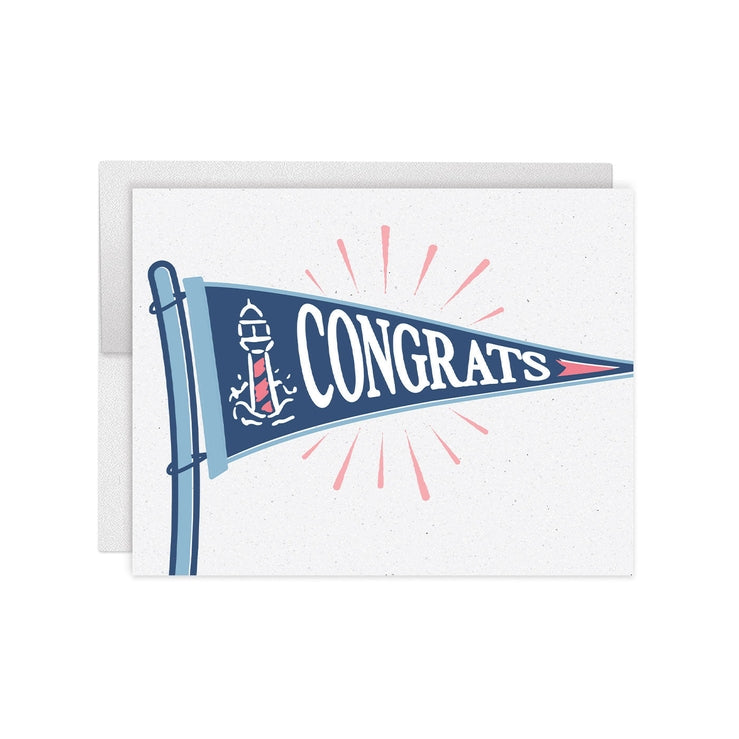 Congrats Pennant Card