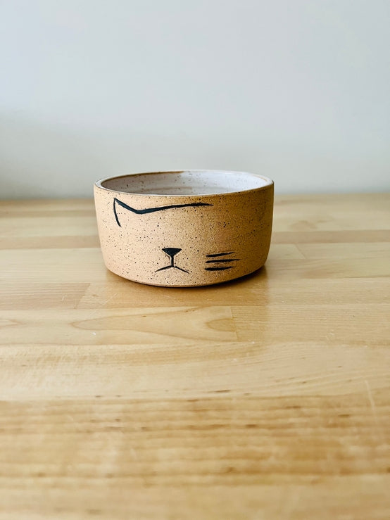 Modern Ceramic Cat Bowl