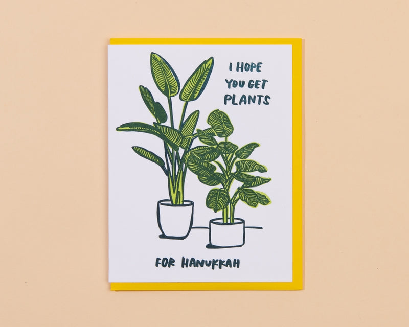 Plants for Hannukah Card