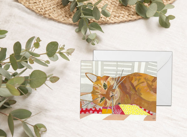 Tabby Cat Card