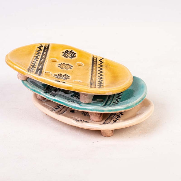 Ceramic Soap Dish | Embroidery Pattern