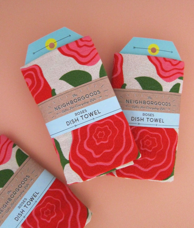 Roses Tea Towel
