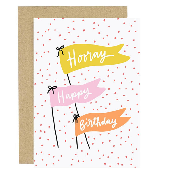 Birthday card with flags