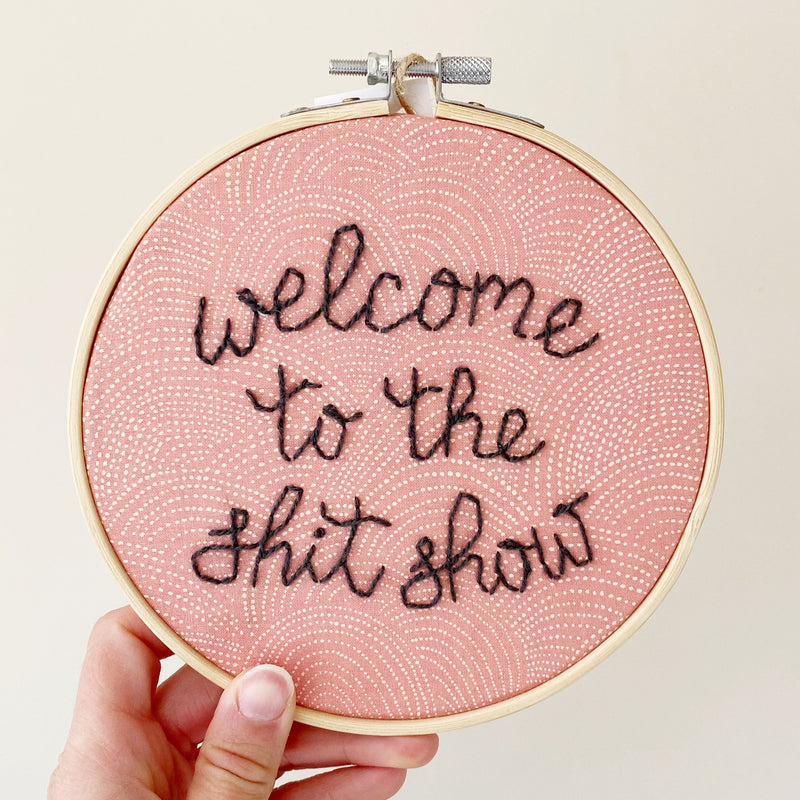 Shit Show / Hand-Stitched Embroidery