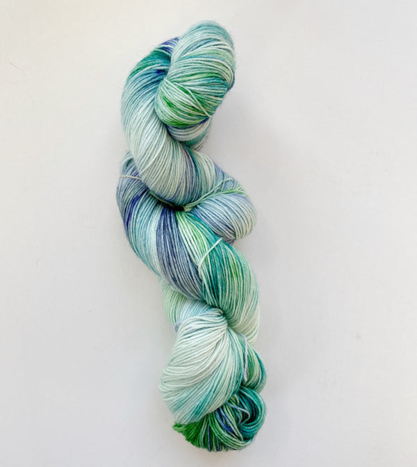 Summer Lake Hand-Dyed Blue-Faced Leicester Sock Yarn