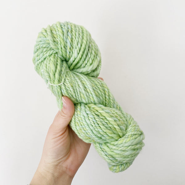 Spring Green Hand-spun Bulky Targhee Wool