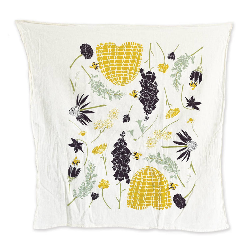 Bee Garden Tea Towel