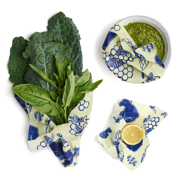 beeswax wrap set of three