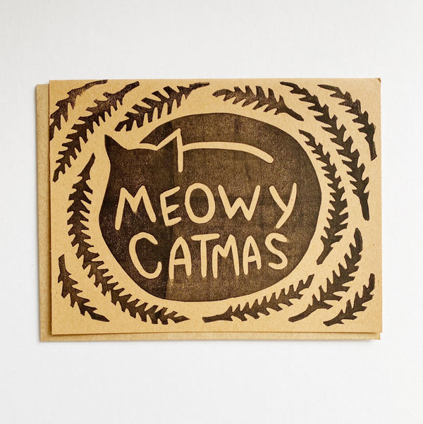 Meowy Catmas Card