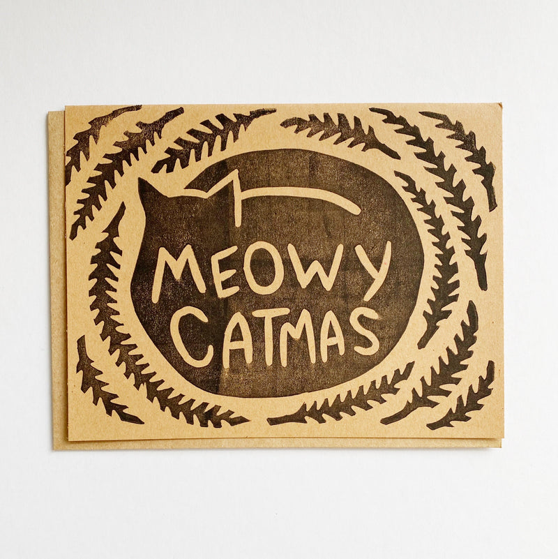 Meowy Catmas Card