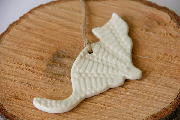 Ceramic Cat Ornament