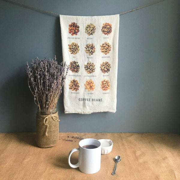 Coffee Beans Tea Towel