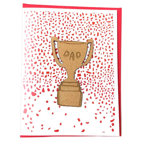 Dad Trophy Card and Magnet
