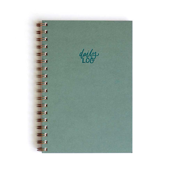 Daily Log Journal green