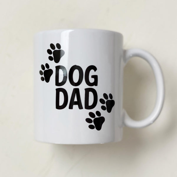 Dog Dad White Mug