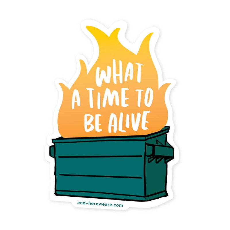 Dumpster Fire Sticker