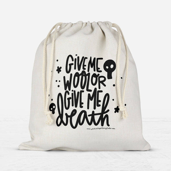 Give Me Wool Drawstring Project Bag