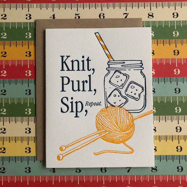 Knit Purl Card