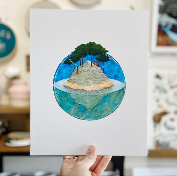 bear island art print
