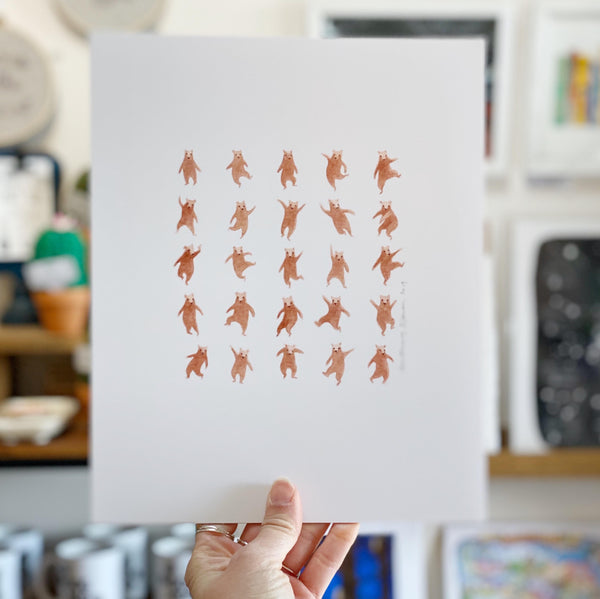 Dancing Bears Art Print