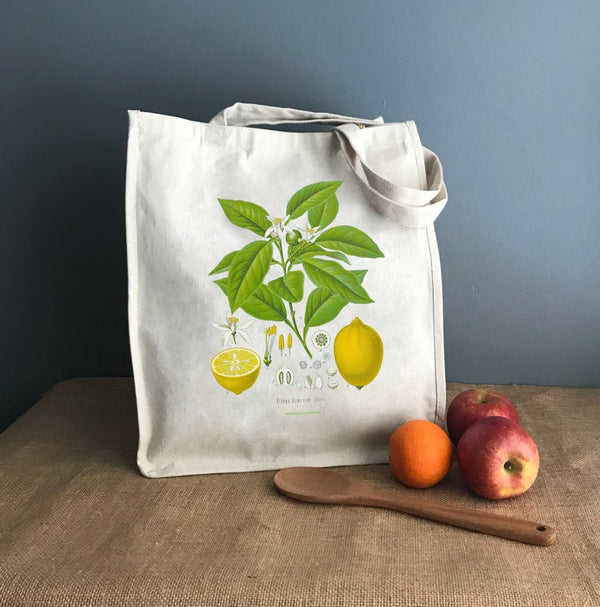 Lemon Canvas Tote Bag