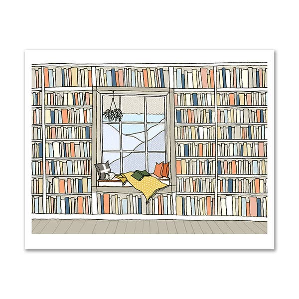 Window Library Art Print