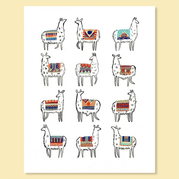 Llama Art Print