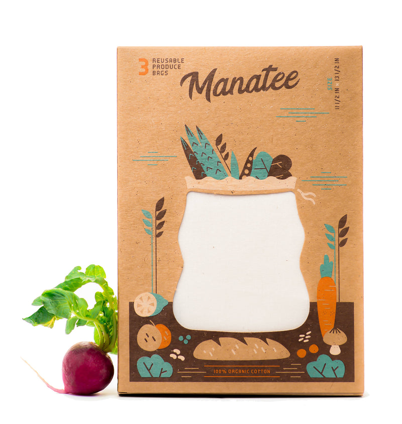 Organic Produce Bag Set of 3