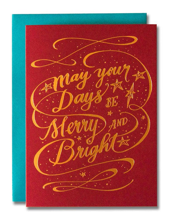 May Your Days Be Merry and Bright Card