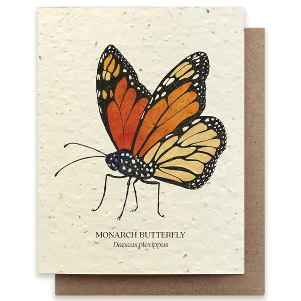 Monarch Butterfly Plantable Wildflower Card