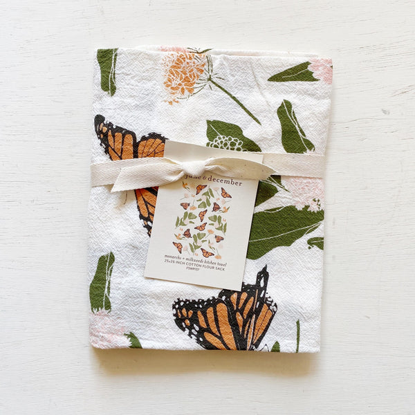 Monarch tea towel