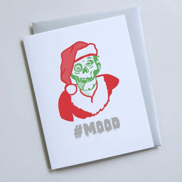 Zombie santa christmas card
