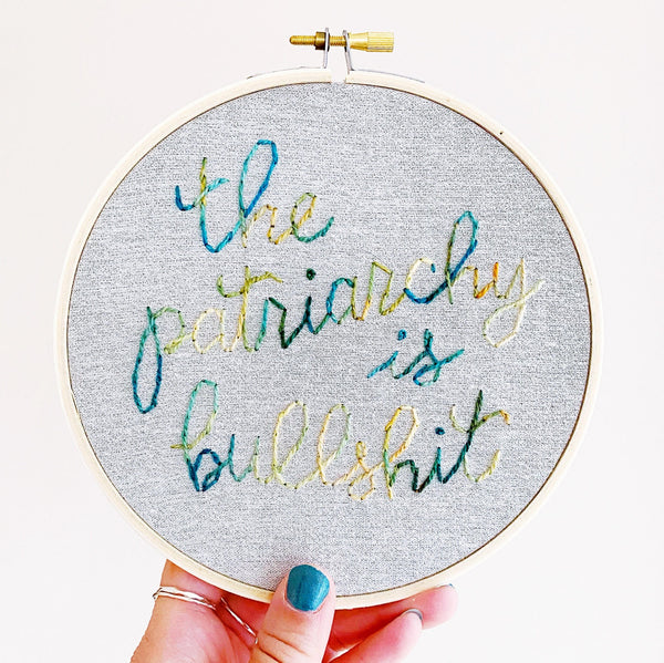 Patriarchy / Hand-Stitched Embroidery