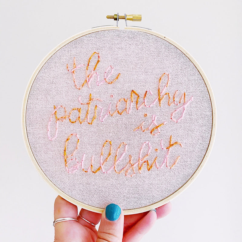 Patriarchy / Hand-Stitched Embroidery