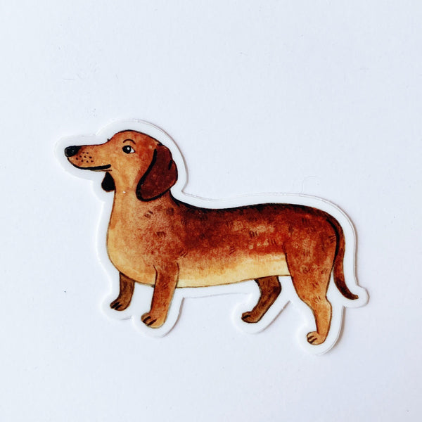 Doxie Brown Vinyl Sticker