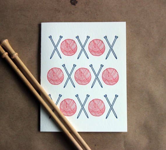 Yarn Love Letterpress Card