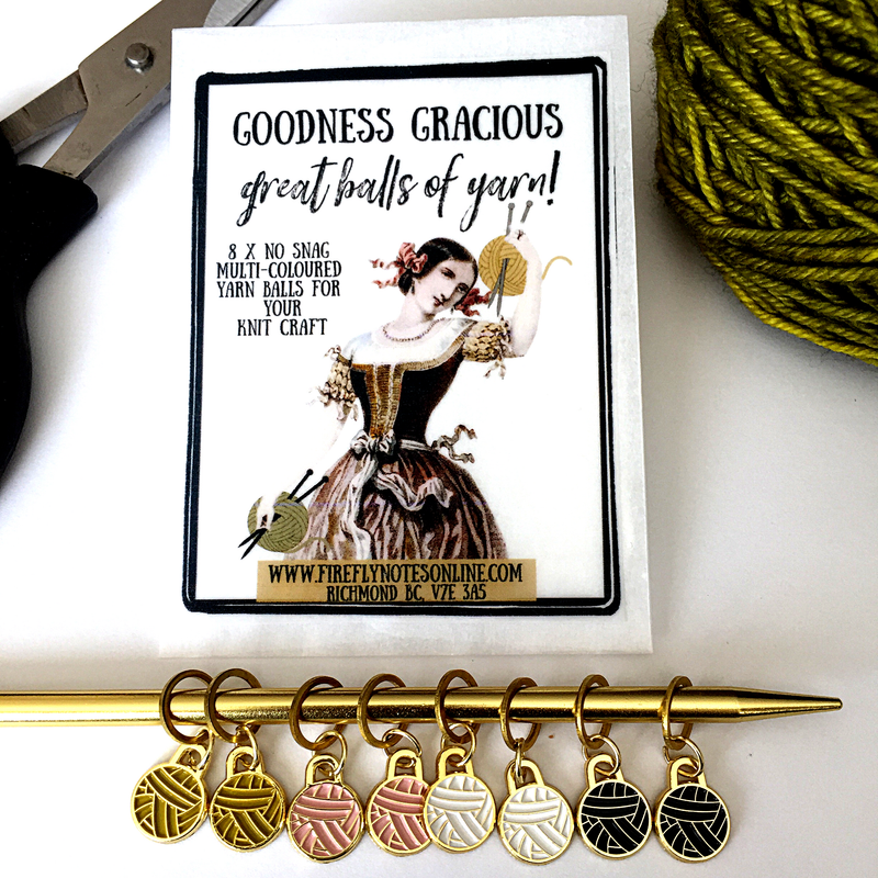 Balls of Yarn Enamel Stitch Markers